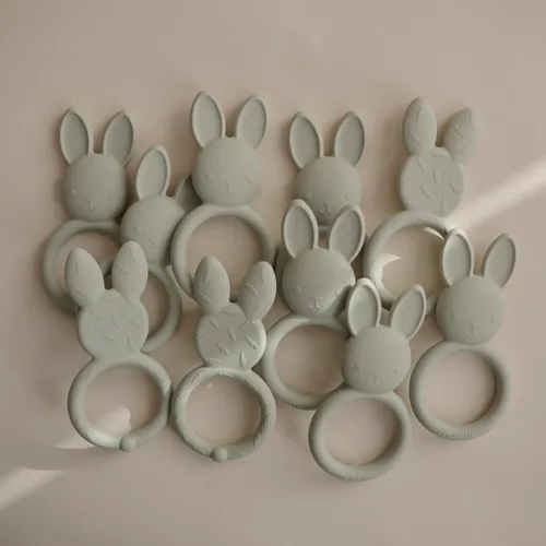 Miniatura 3 de mushie Juguete de silicona para dentición de bebé Conejo Conejito