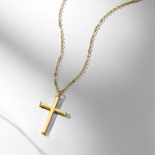 Miniatura 6 de Ross-Simons Italian 14kt Yellow Gold Cross Necklace