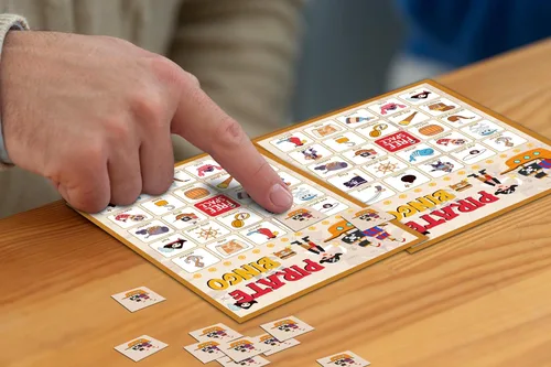 Miniatura 3 de Juego de fiesta pirata - Tarjetas de bingo para adultos, 24 jugadores