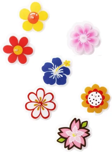Miniatura 4 de Decoraciones de radios de rueda de bicicleta, 24 accesorios de flores y mariposas con clip, divertidas decoraciones de radios de bicicleta