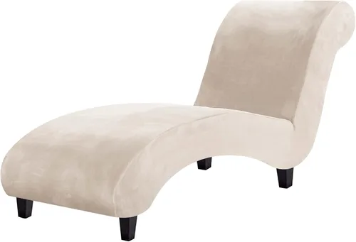 H.VERSAILTEX Funda para Chaise Lounge de Interior de Terciopelo Funda Deslizable para Chaise de Alta Elasticidad Funda para Silla Lounge de Lujo sin