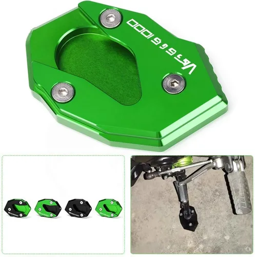 Miniatura 3 de Almohadilla de extensión de pie lateral para Kawasaki para VERSYS 1000 SE para Versys 1000SE 2019 2021 2023 (color : verde)