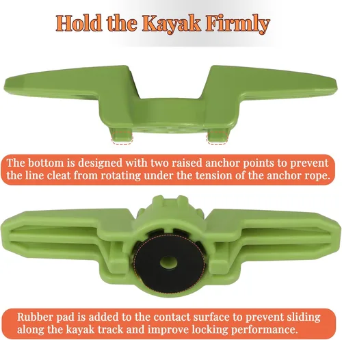 Miniatura 3 de Soporte de riel para tacos de kayak, tacos de riel de kayak extendidos para accesorios de kayak de montaje en riel, clavija de línea de montaje