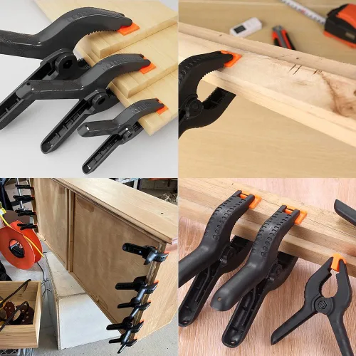 Miniatura 7 de Abrazaderas de resorte, paquete de 6, abrazaderas de resorte de plástico profesional de 6 pulgadas de alta resistencia para manualidades, clips