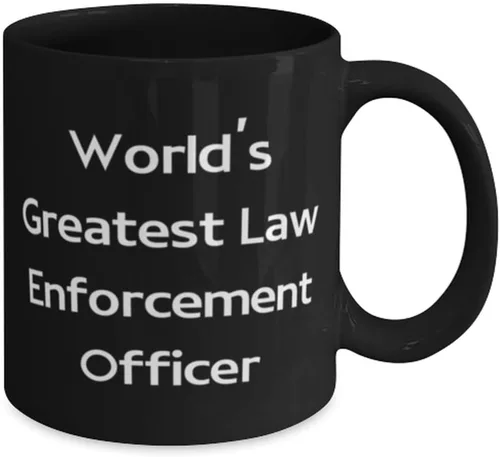 Miniatura 2 de Funny Law enforcement officer Gifts, World's Greatest, Law enforcement officer 11oz 15oz Mug From Coworkers, Cup For Coworkers, Police officer