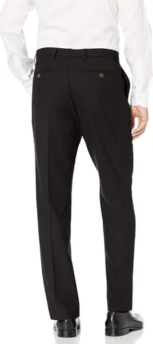 Miniatura 3 de Tienda Essentials Pantalón de vestir elástico para hombre con corte clásico, sin arrugas