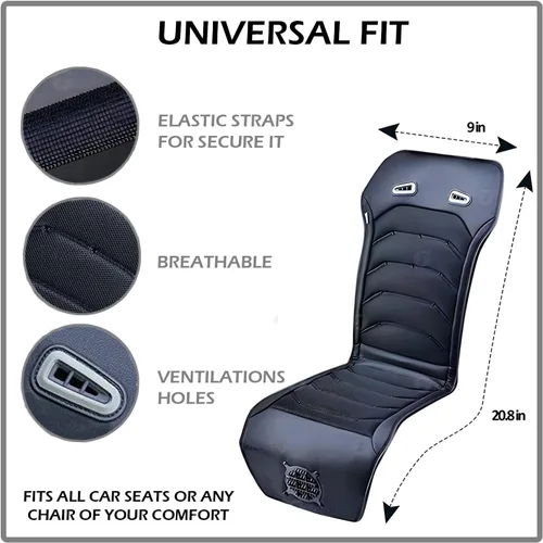 Miniatura 4 de ZONETECH Cojín de Asiento de Coche con Enfriamiento - Negro 12V Masajeador Enfriador Automotriz Cómodo Almohadilla - Circulación de Aire