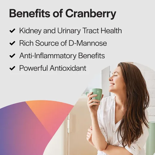 Miniatura 5 de PureFormulas Cranberry 500 mg – Apoya la salud de los riñones y del tracto urinario – Suplemento antioxidante para la protección inmune y la salud