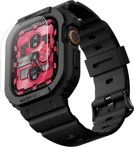Miniatura 49 de amBand E1 Sport Case Band for Apple Watch Ultra 3/2/1 & SE 3/2/1 & Series 11 10 9 8 7 6 5 4 3 49mm 46mm 45mm 44mm 42mm 41mm 40mm 38mm, Shockproof &