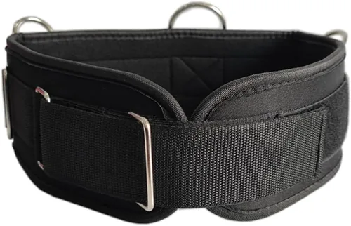 LOOEEL Cinturón de resistencia de fitness Cinturón de fitness multifuncional con 5 anillos para entrenamiento con pesas y entrenamiento de