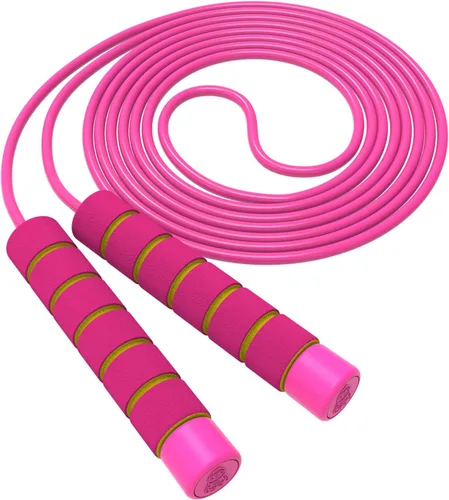 Miniatura 13 de Cuerda de saltar para niños, cuerda de saltar para niños, cuerda de saltar suave ajustable, cuerda de saltar para niños pequeños con asas de espuma