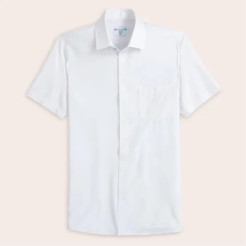 Miniatura 7 de &COLLAR Camisa de vestir de manga corta para hombre de alto rendimiento y ajuste atlético