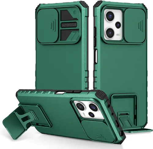 Miniatura 130 de Funda compatible con Xiaomi Redmi Note 12 Pro 4G Dimensional Soporte Ventana Deslizante Teléfono Móvil Funda Protectora a Prueba de Golpes Funda