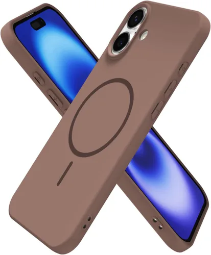 Miniatura 238 de oakxco Funda de silicona Mag Safe para iPhone 17 Pro Max, funda magnética delgada y fina compatible con carga inalámbrica MagSafe, bonita funda Negro