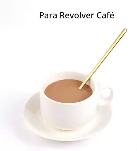 Miniatura 3 de 4 piezas de cucharas de café/té de 17 cm con mango largo, doradas, para té helado, espresso, cucharas largas de acero inoxidable para remover