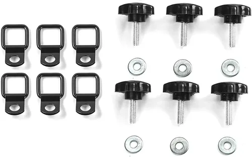 Miniatura 2 de JeCar Tornillos de Mariposa para Techo Rígido de Remoción Rápida Pernos de Techo Rígido con 6 Anclajes de Sujeción Compatibles con Jeep Wrangler