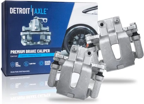 Miniatura 101 de Detroit Axle - 4 pinzas de freno para Honda Element 2003-2011 Pinzas de freno de disco con soportes 2004 2005 2006 2007 2008 2009 2010 reemplazo