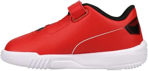 PUMA Zapatos deportivos Scuderia Ferrari Drift Cat Delta para niños pequeños, sin cordones, estilo casual, color rojo