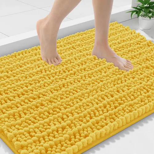 Miniatura 319 de Smiry Alfombras de Baño 24x16 pulgadas, Alfombras de Baño de Chenilla Extra Suaves y Absorbentes, Respaldo de Goma Antideslizante, Lavable a Máquina