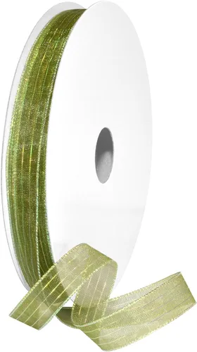 Miniatura 26 de Morex Ribbon Harmony Metallic, envoltura de regalos, decoración de boda, lazos, brillo brillante, 5/8" x 50 yardas, aguamarina