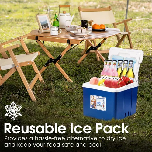 Miniatura 3 de Hielera portátil aislada de 11Qt 19Qt, caja de almuerzo con hielera a prueba de fugas, enfriadores duros con paquete de hielo extra para barbacoa