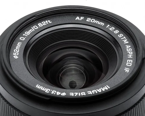 Miniatura 4 de Viltrox AF 20mm F2.8 Lente de formato completo para Sony E-Mount, motor de enfoque STM de ángulo ultra gran angular para cámara Sony a7 a7II a7III