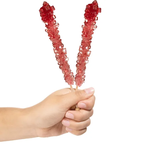 Miniatura 2 de Candy Envy - Palitos de azúcar Red Rock Candy - Sabor a fresa - 12 Indiv. envueltos