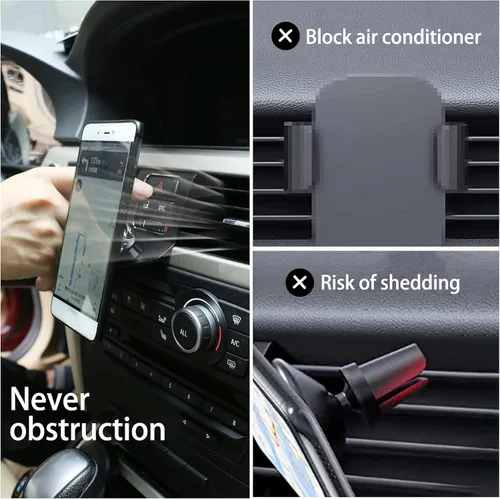 Miniatura 2 de Soporte rotatorio para teléfono celular de 360 grados para BMW Serie 3 E90 E91 E92 E93 2005-2010 2011 2012 (aleación de aluminio)