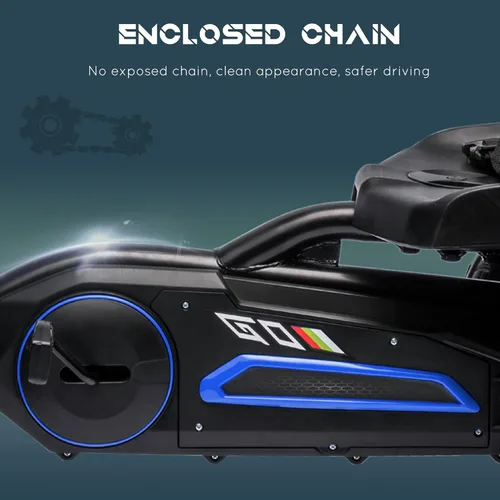 Miniatura 6 de Aosom Go Kart con pedal para niños, juguetes para montar al aire libre con eje oscilante, asiento ajustable, freno de mano, 4 ruedas que absorben