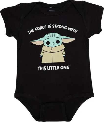 Miniatura 2 de Star Wars baby-boys Baby Yoda Bodysuit Three Pack Baby Clothes