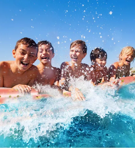 Miniatura 6 de POZA - Paquete de 2 flotadores inflables gigantes para piscina, lujosos fideos flotantes de agua gigantes de 74 pulgadas llenos de confeti Oro Rosa