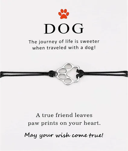 Miniatura 5 de PLwelth Pulseras de perro de cachorro para mujeres y hombres, regalos conmemorativos para amantes de las mascotas, regalos de amistad para ella, sus