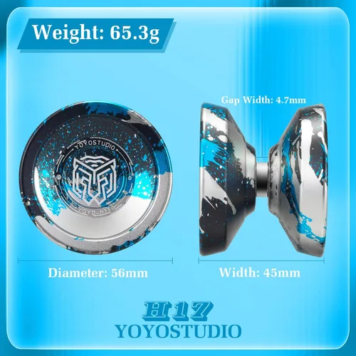 Miniatura 2 de YOYOSTUDIO Yoyo Profesional Sensible Yoyo H17, Yoyos Metálicos de Doble Propósito para Niños, Rodamiento de Yoyo No Sensible para Adultos