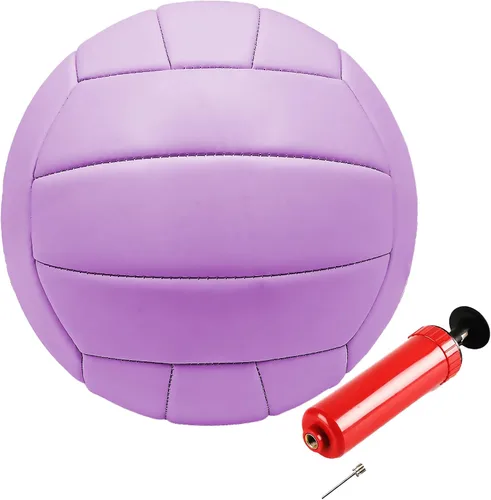 Miniatura 7 de ABAJI Voleibol tamaño oficial PVC más grueso color puro con bomba impermeable diseño anti-explosión práctica de entrenamiento interior al aire libre