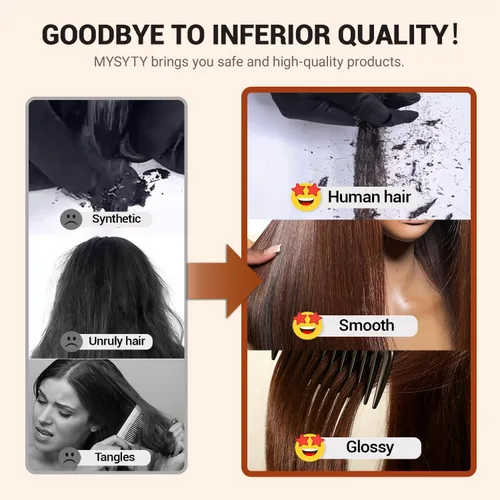 Miniatura 7 de Peluca de cabello humano lacio marrón con reflejos de 13 x 4, peluca frontal de encaje transparente #4, peluca corta Bob para mujeres negras