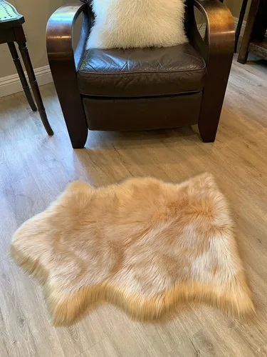 Miniatura 6 de LAMBZY Alfombra de pelo de oveja sintética, hipoalergénica, súper suave, sedosa para sala de estar, habitación de los niños, sofá