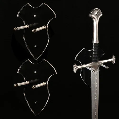 Miniatura 11 de Soporte vertical de acrílico para espada, para 1 espada, katana o hacha, soporte resistente para espada para pared, exhibición de espada samurái