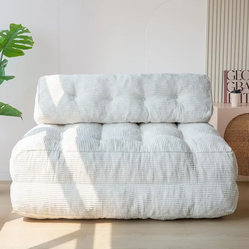 Miniatura 19 de MAXYOYO Sofá cama plegable, silla convertible con almohada, sofá plegable con soporte para la espalda, silla plegable portátil para cama, cómodo