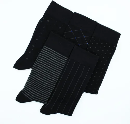 Miniatura 54 de TOEJYJ Calcetines de vestir divertidos para hombre, paquete de calcetines casuales divertidos, coloridos calcetines de algodón a rayas, talla 10-13