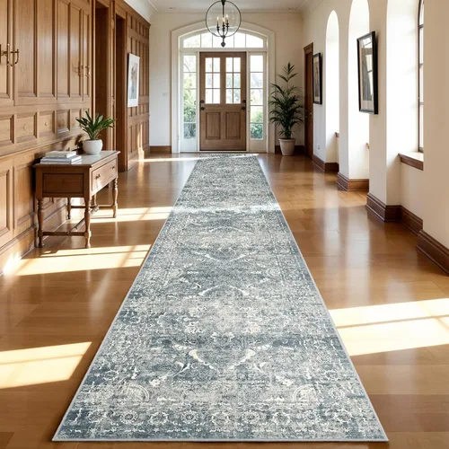 Miniatura 22 de Alfombra de área de entrada de 2 x 3 pies lavable - Alfombra de entrada pequeña neutra, alfombra de cocina, alfombra de pasillo vintage suave