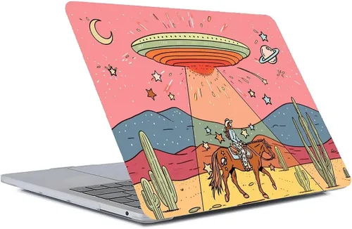 Miniatura 12 de Compatible con MacBook Air 13.3 pulgadas A1466/A1369, carcasa rígida de plástico para Mac Air 13.3 con Touch ID (2010-2017), montañas negras