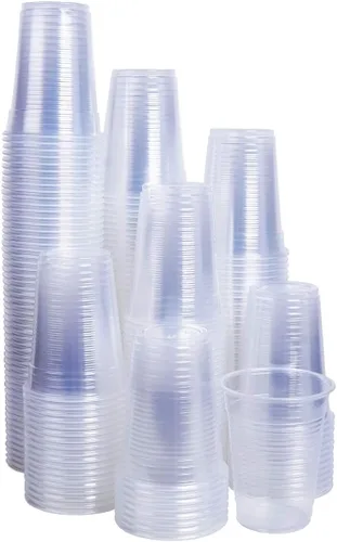TashiBox Vasos desechables de plástico transparente de 7 onzas para bebidas frías (200 unidades)