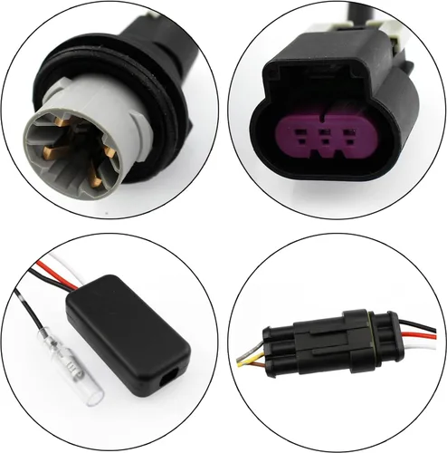 Miniatura 5 de 13-18 Ram 1500 2500 3500 Adaptador de cableado de conversión de faros proyectores de fábrica a luz base de reflector de fábrica, convertidores