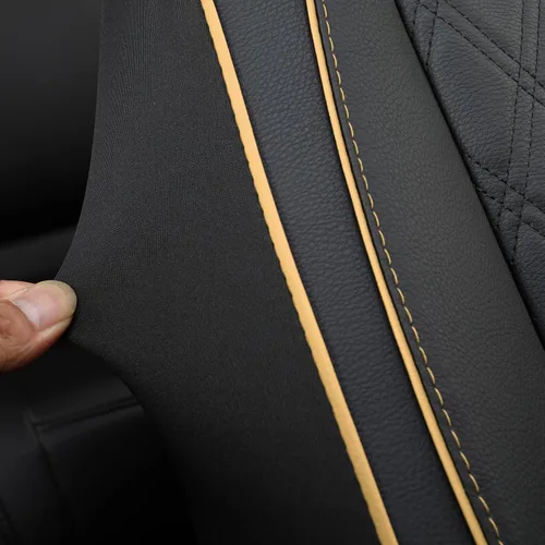 Miniatura 9 de GIANT PANDA Funda de asiento delantero de automóvil para Subaru, fundas de asiento de cubo de piel sintética con ribetes de ajuste personalizado