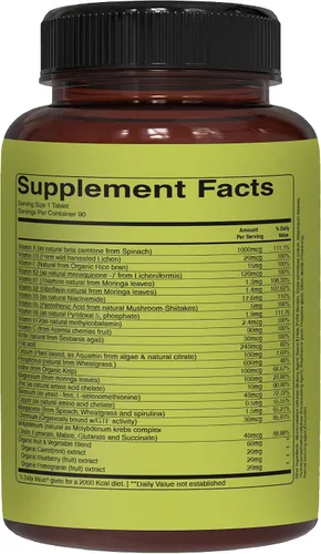 Miniatura 6 de Pure Nutrition - Multivitaminas integrales para hombres 90 pestañas One-A-Day 100% RDA 24 vitaminas y minerales naturales Multivitamínico