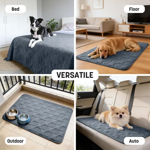 Miniatura 5 de Kritter Planet Funda antideslizante para sofá para mascotas, funda impermeable para cama de perro, lavable y protector de muebles para perros y gatos