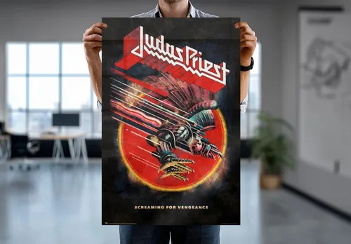 Miniatura 7 de Judas Priest - Póster de música (Screaming For Vengeance) (Tamaño: 24" x 36") (póster laminado)