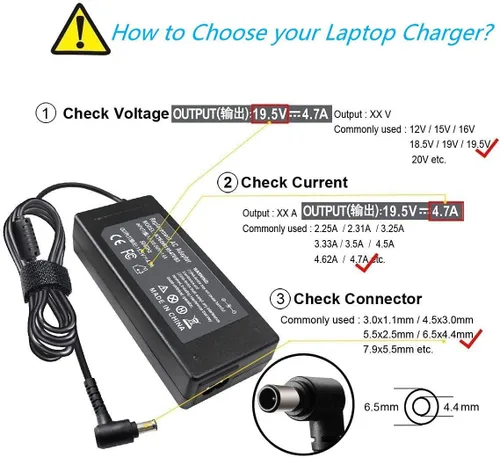 Miniatura 2 de 92W 19.5V 4.7A Adaptador de CA Cargador portátil para Sony VAIO VGP-AC19V37 VGP-AC19V10 VGP-AC19V12 VGP-AC19V48 VGP-AC19V61 VGP-AC19V33 VGP-AC19V26
