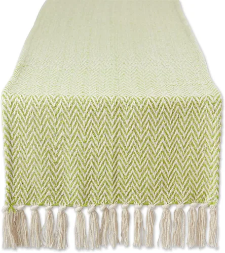 Miniatura 21 de DII Woven Basic - Camino de mesa Chevron de la colección de mesa, 15 x 72 pulgadas, gris
