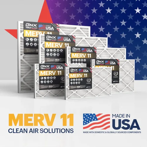 Miniatura 7 de BNX TruFilter - Filtro de aire MERV 11 de 18 x 20 x 1 pulgadas (paquete de 6) – Fabricado en Estados Unidos – Defensa contra Alérgenos Filtro